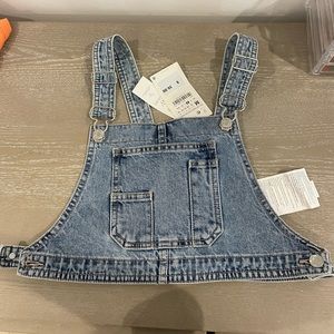 Zara overall crop top